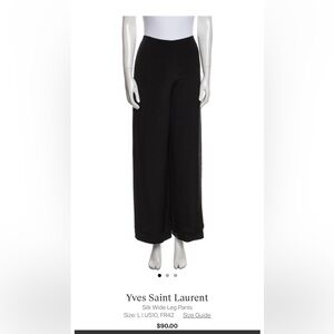 YSL Silk Pants